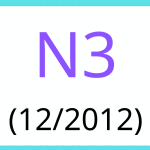 JLPT N3 Vocabulary Test Disyembre 2012