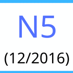 JLPT N5 KANJI VOCABULARY TEST DECEMBER 2016