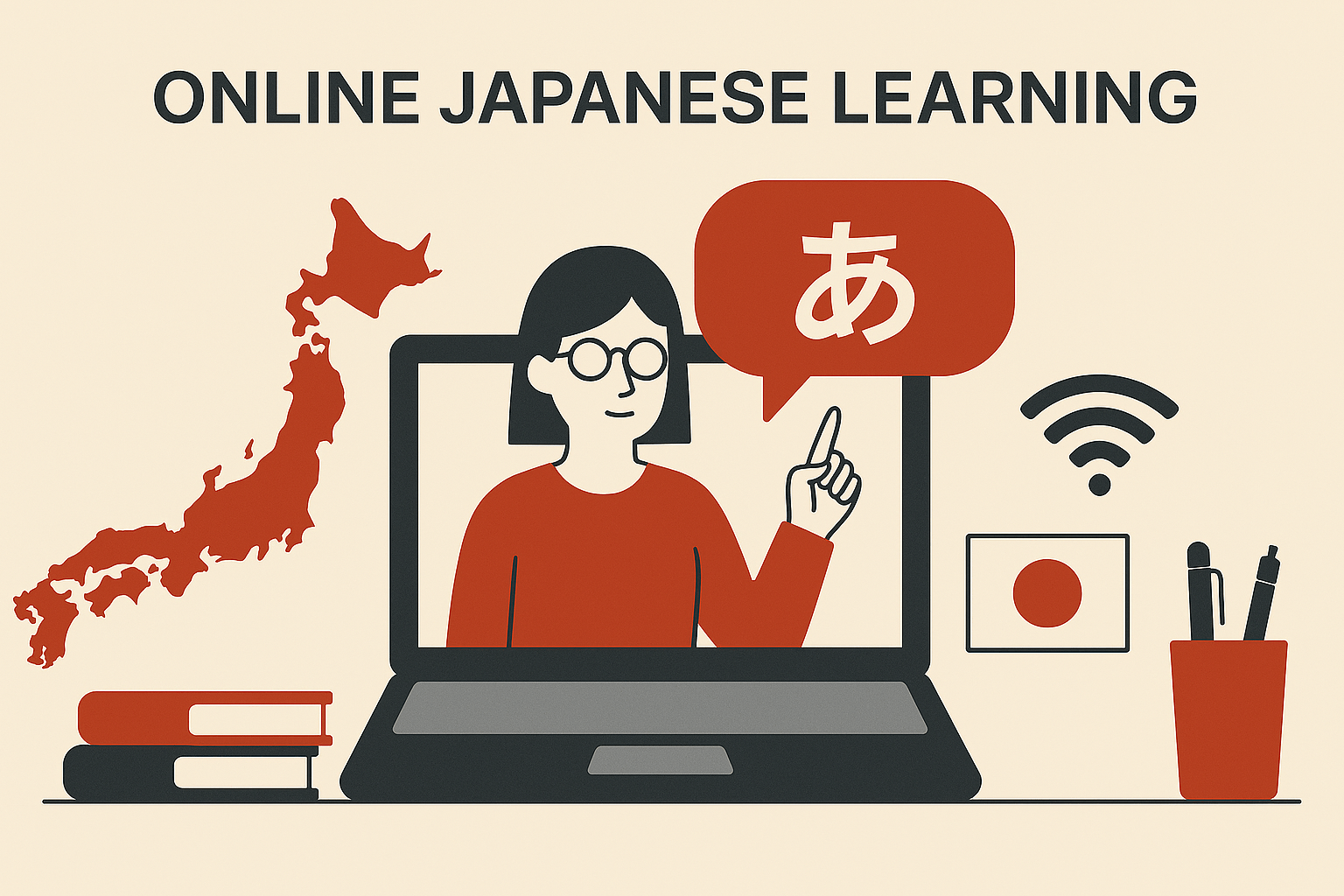 跟老师在线学习日语